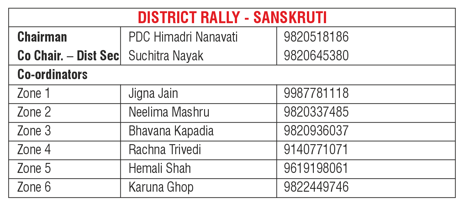 District Rally - Sanskruti
